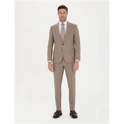 Bej Ex. Slim Fit Takım Elbise
