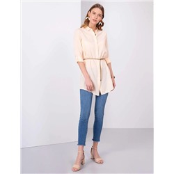 Yavruağzı Comfort Fit Uzun Kollu Gömlek