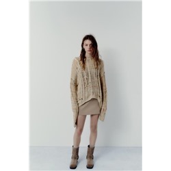 FEW ITEMS LEFT RIPPED KNIT SWEATER