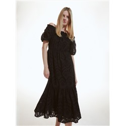 Midikleid mit Lochmuster