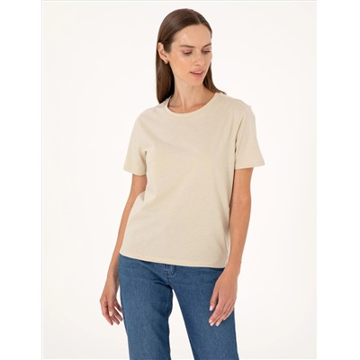 Kum Regular Fit Basic Tişört