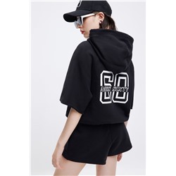 Sudadera con capucha Negro y blanco
