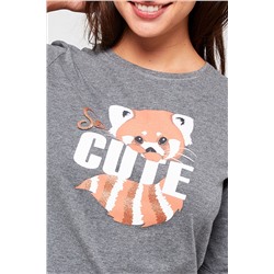 Camiseta Clem Antracita jaspeado