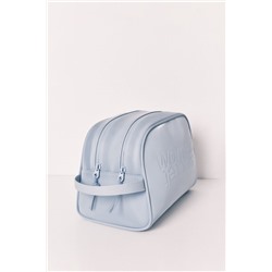 Neceser mediano doble cremallera azul