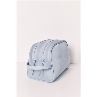 Neceser mediano doble cremallera azul