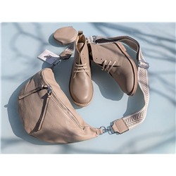 КОМБО испанские Ботинки - Дезерты от AB. ZAPATOS 2619 +итальянская сумка PELLE- PAOLO BAGS 397 (450) TAUPE АКЦИЯ