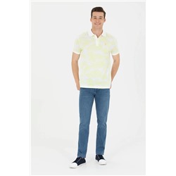 Erkek Açık Sarı Polo Yaka Tişört