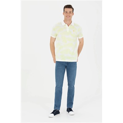 Erkek Açık Sarı Polo Yaka Tişört