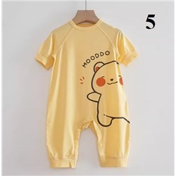 Крутой детский комбинезон для мальчиков и девочек с короткими рукавами