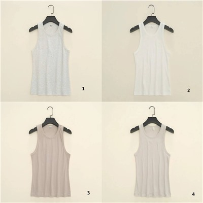 Базовая майка в рубчик 17 цветов Н*М