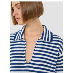 Свитер с V-образным вырезом и отложным воротником Макс Мар*а