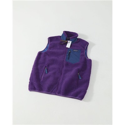 Лимитированный жилет из овечьего флиса с воротником-стойкой PATAGONI*A