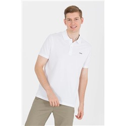 Erkek Beyaz Basic Polo Yaka Tişört