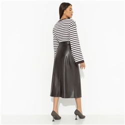 Юбка с разрезом, Откровенно шикарная (коричневый)