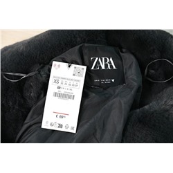 Женская куртка с воротником из искусственного меха на пуговицах ZAR*A