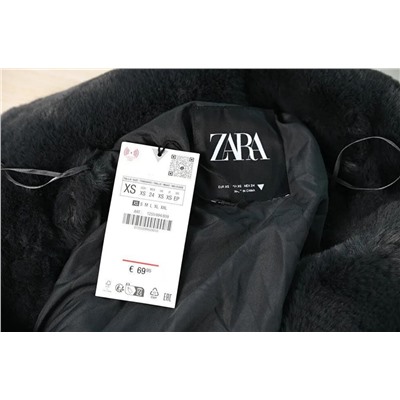 Женская куртка с воротником из искусственного меха на пуговицах ZAR*A