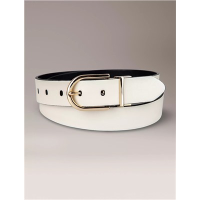 Reversible Round Buckle Belt