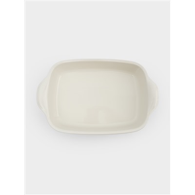 Форма для запекания, 29х22 см, керамика, прямоугольная, молочная, Baker
