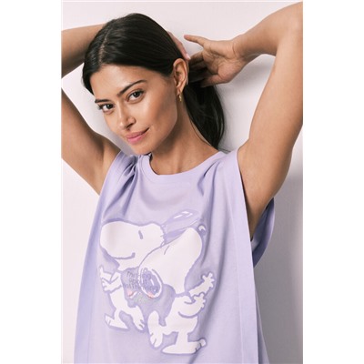 Pijama corto algodón Snoopy