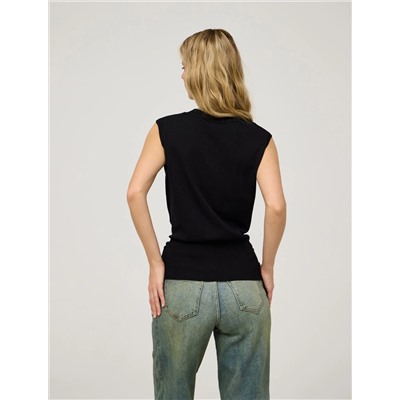 Черная блузка "Перекрут"