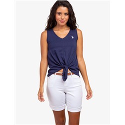 V-NECK FRONT TANK TOP