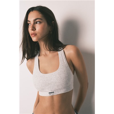 Sujetador deportivo Seamless gris