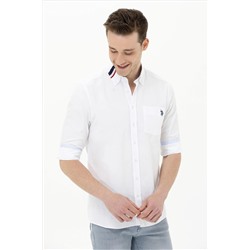 Erkek Beyaz Uzun Kollu Gömlek