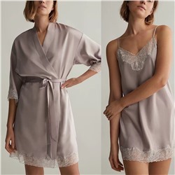 Ночная кружевная сорочка и халат ОЙШ*О