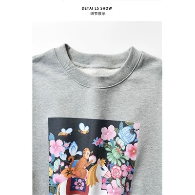 Женский свитшот с ярким принтом  АЙСИК*Л