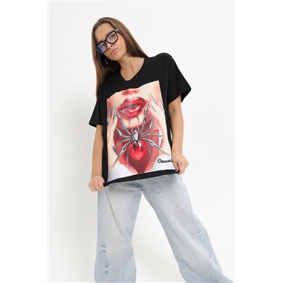 Футболка с принтом (паук)