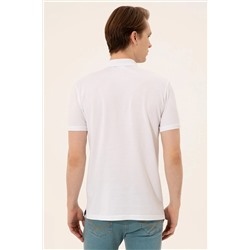 Erkek Beyaz Polo Yaka Tişört