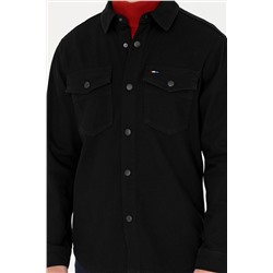 Erkek Siyah Jean Gömlek