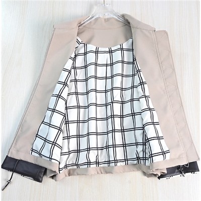 Женская элегантная изысканная куртка  с застежкой-молнией