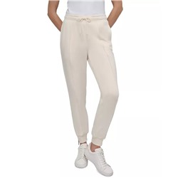 DKNY Sport Women's Zip-Cuff High-Rise Cotton Joggers