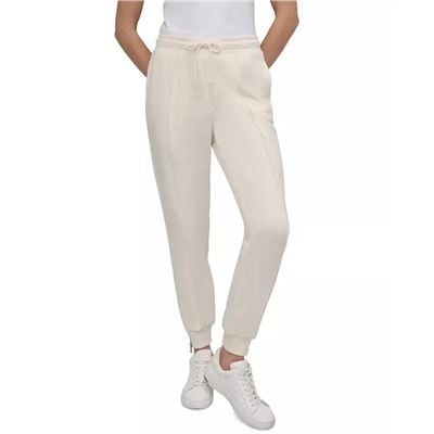 DKNY Sport Women's Zip-Cuff High-Rise Cotton Joggers