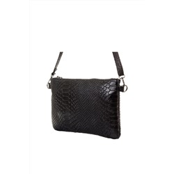 Bandolera de piel Negro