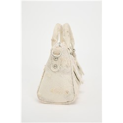 DISTRESSED FABRIC CITY BAG