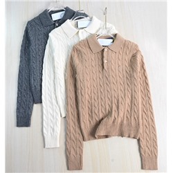 Женский классический повседневный свитер-поло РАЛЬ*Ф Л