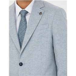 Açık Mavi Slim Fit Ceket