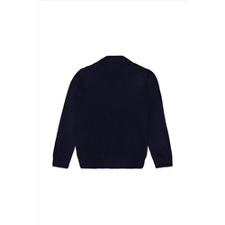 Erkek Çocuk Lacivert V - Yaka Triko Hırka