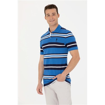 Erkek Saks Polo Yaka Tişört