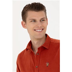 Erkek Kiremit Uzun Kollu Gömlek