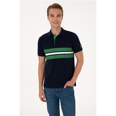 Erkek Regular Fit Lacivert Polo Yaka Tişört