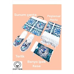 Hammamlife, Peştemal Havlu Set Terlik çanta havlu peştemal