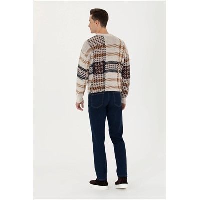 Erkek Lacivert Jean Pantolon