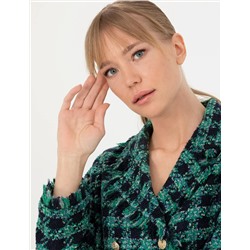 Petrol Crop Top Ceket