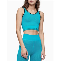 Performance Medium Impact Ribbed Longline Sports Bra