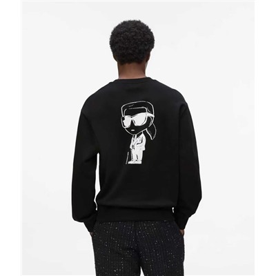 Свитер-пуловер с длинными рукавами и принтом на спине  КАР*Л 😎