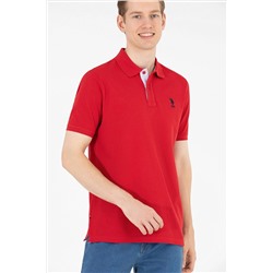 Erkek Kırmızı Basic Polo Yaka Tişört