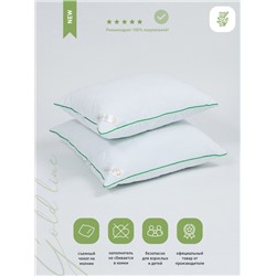 Подушка стеганая SELENA 'GOLD LINE' 70х70 см, микрофибра, бамбук